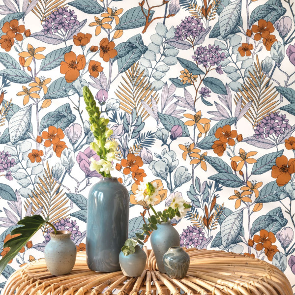 Wallpaper - Flower Power - Caselio