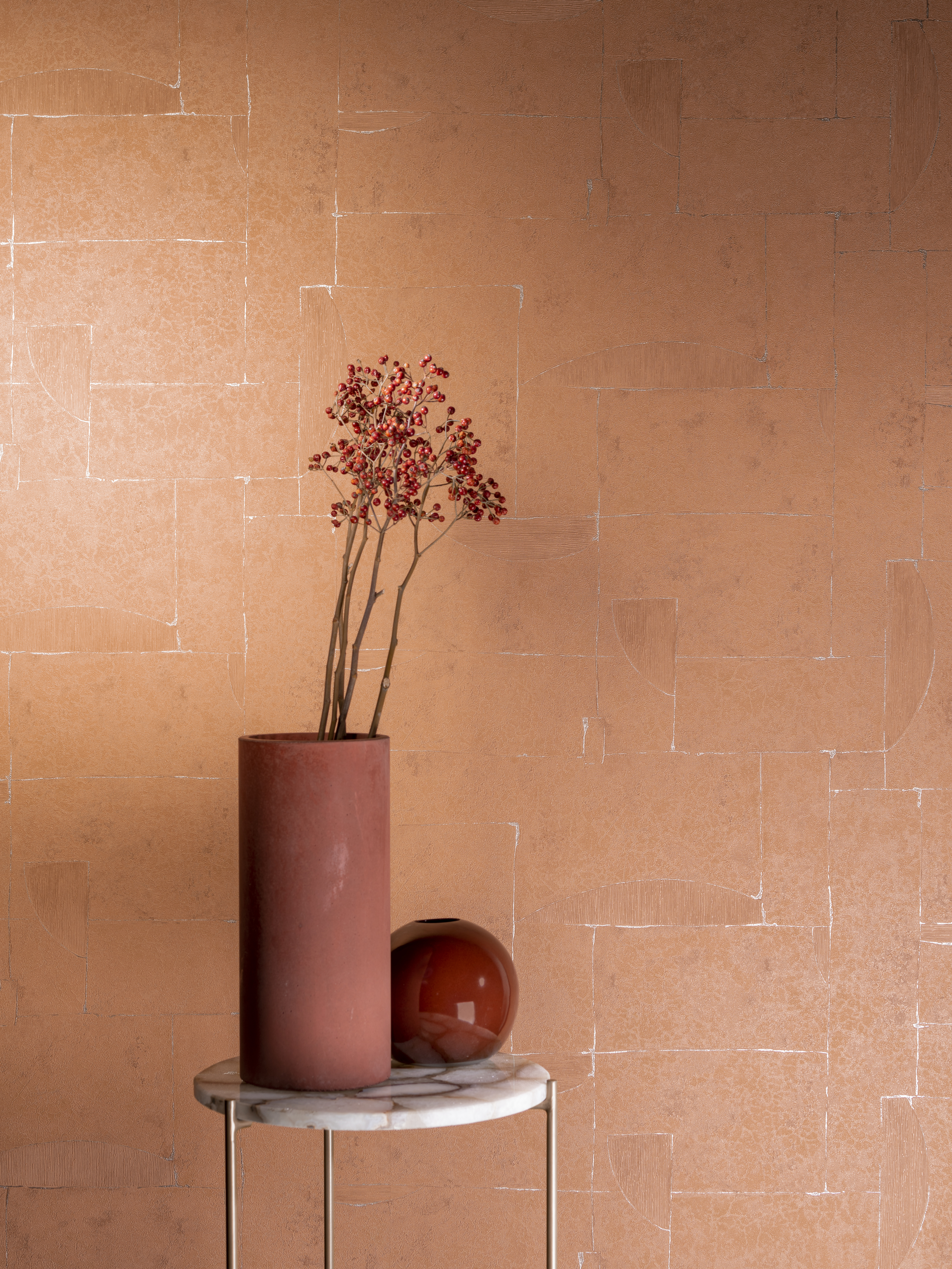 Wallpaper - Terra Cotta - Hookedonwalls