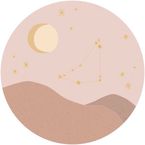 Eijffinger Explore Star Sign Circles - Capricornus Rose