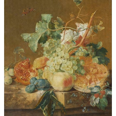 Dutch Wallcoverings Painted Memories Still Life With Fruits