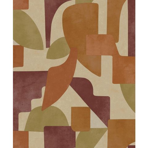 DUTCH WALLCOVERINGS FIRST CLASS ARBORETUM - LINNET BURNT ORANGE 91714