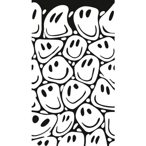 Cement Boxing Graffiti Black And White Wallpaper Mural - Decorsmarket –  DecorsMarket