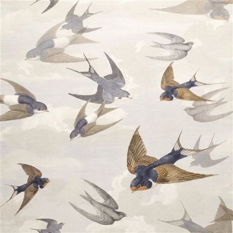 John Derian Picture Book Wallpapers - Chimney Swallow PJD6003/04