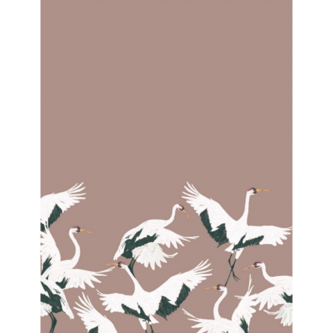 DUTCH WALLCOVERINGS - ANNET WEELINK VOL.1 STORK DARK BLUSH "REPEATABLE"