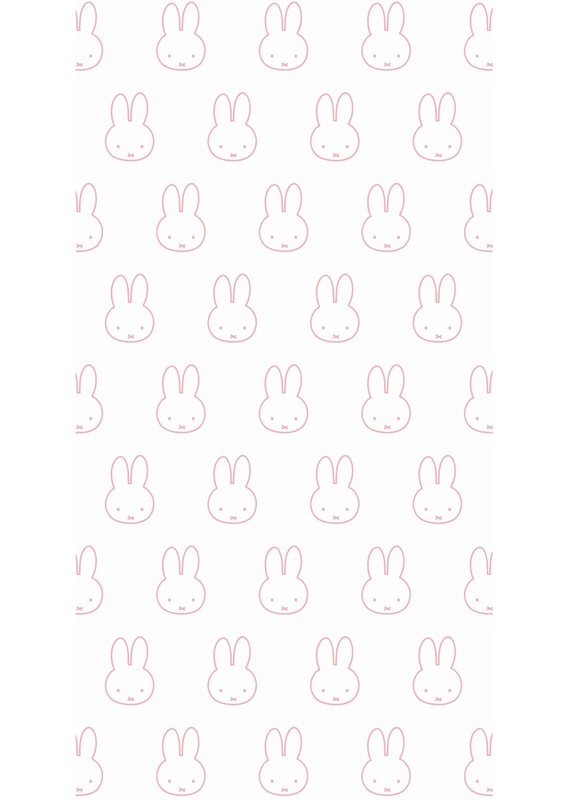 Nijntje Miffy Heads Pink Wp 531 Wallpaperwebstore Com